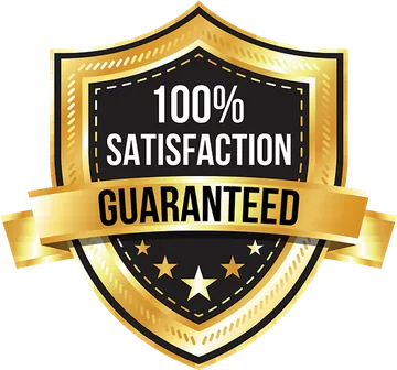 100 percent satisfaction guaranteed badge