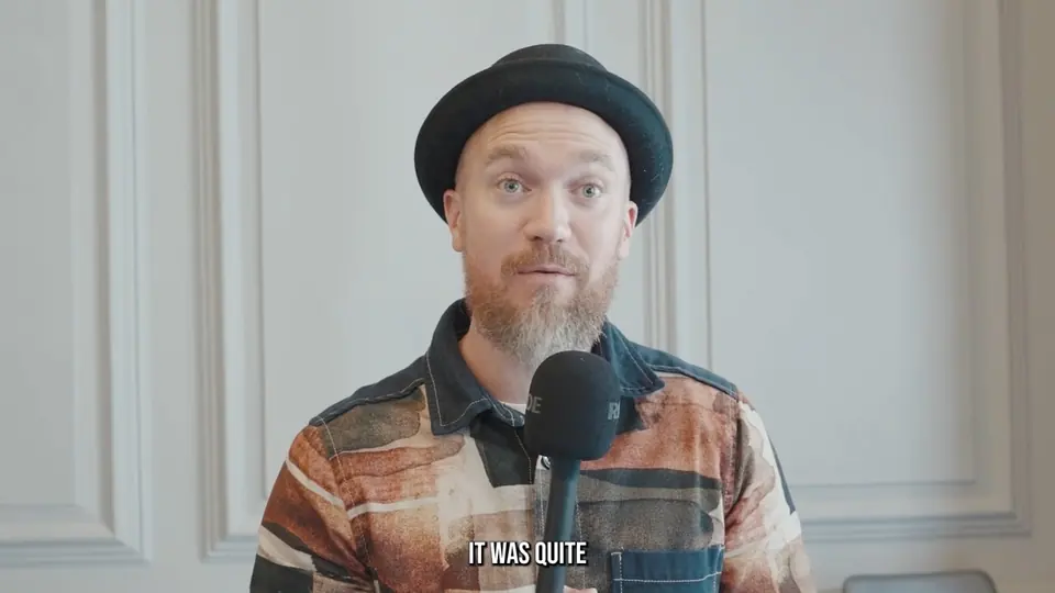 Simon speaking to camera